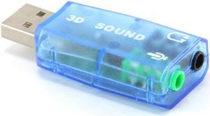 axGear USB Sound Card External Audio Stereo Adapter For Desktop Laptop Notebook Computer PC
