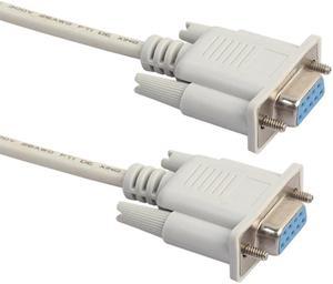 axGear Null Modem Cable Female to Female DB9 RS232 Serial F-F Wire