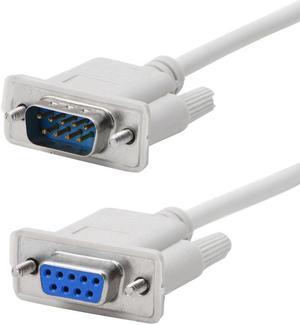 axGear Serial Cable Male to Female Extersion DB9 9 Pin RS232 MF COM Port Wire