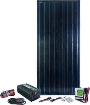 180 Watt Complete Solar Panel Kit (includes 300 Watt Inverter & 12 Amp Charge Controller)