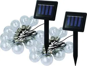 Solar Powered 64 in LED String Lights (2-Pack)