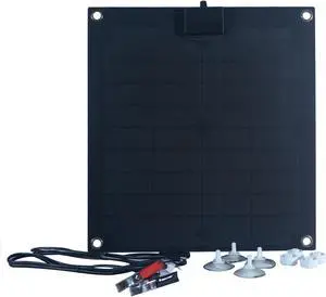 15-Watt Semi-Flex Crystalline Solar Panel with Charge Controller