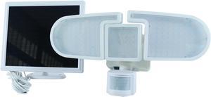 205 Integrated LED White Triple Head Outdoor Solar Motion Activated Light