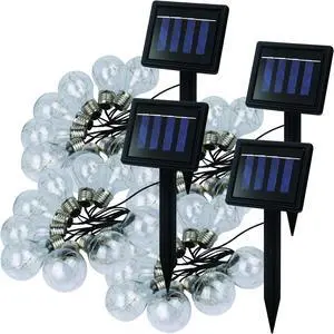 Solar Powered 64 in LED String Lights (4-Pack)