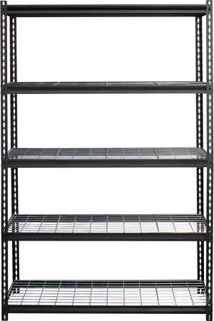 Lorell LLR99930 Wire Deck Shelving, Black - 48 x 18 x 60 in. Lorell LLR99930 Wire Deck Shelving, Black - 48 x 18 x 60 in.