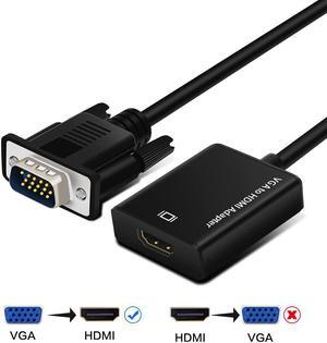 Audio TV AV HDTV PC Video Cable VGA2HDMI Converter Adapter Portable Plug and play VGA To HDMI Output 1080P HD  High Quality