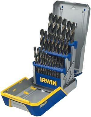 Hanson 3018005 Black and Gold Metal Index Drill Bit Set - 29-Piece