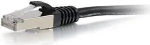 C2G 6in Cat6 Snagless Shielded STP Network Patch Cable Black 00981
