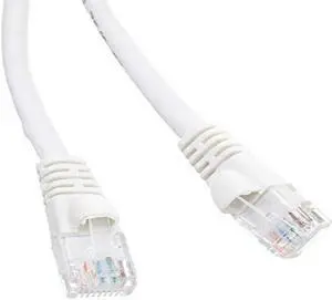 Cat6 Ethernet Patch Cable Snag-less/Molded Boot 5 foot - White