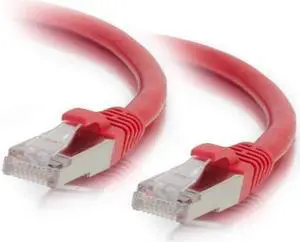 C2G 00856 25FT CAT6 SNAGLESS SHIELDED (STP) ETHERNET NETWORK PATCH CABLE - RED