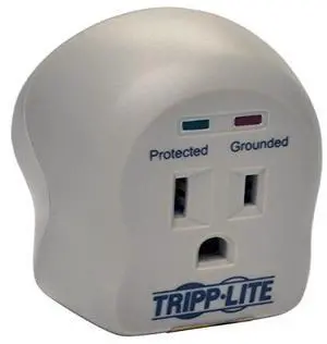 Tripp Lite 1 Outlet Portable Surge Protector/Suppressor, Wall Mount Direct Plug-in, & $5K INSURANCE (SPIKECUBE)