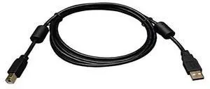 Tripp Lite USB 2.0 Hi-Speed A/B Cable with Ferrite Chokes (M/M) 3-ft. (U023-003)