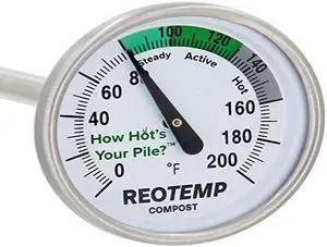 REOTEMP FG20P Bimetal Thermom,2 In Dial,0 to 200F