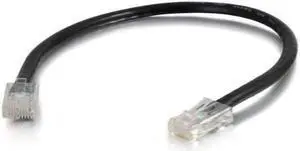 C2G 04108 Cat6 Cable - Non-Booted Unshielded Ethernet Network Patch Cable, Black (3 Feet, 0.91 Meters)