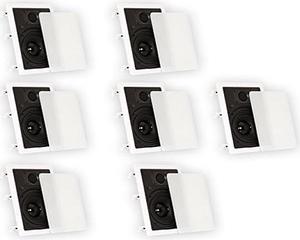 Theater Solutions TS65W In Wall 6.5" Speakers Surround Sound Home Theater 7 Speaker Set
