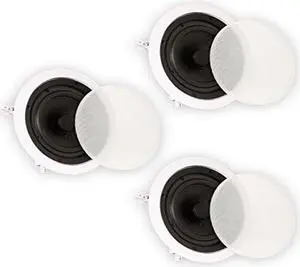 Theater Solutions TS65C In Ceiling 6.5" Speakers Surround Sound Home Theater 3 Speaker Set