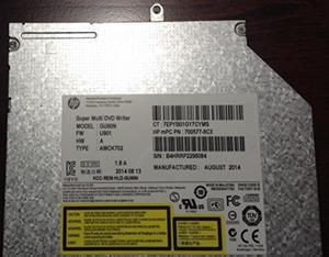 HP 8x SMD Sata NO-Bezel SN-208 DVD-RW 657959-001