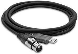 Hosa Tracklink Microphone to USB Interface, XLR3F to USB Type A, 10 ft