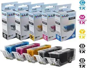 LD Products Compatible Ink Cartridge Replacement for Canon PGI-220 & CLI-221 (Pigment Black, Black, Cyan, Magenta, Yellow, 5-Pack) LD Products Compatible Ink Cartridge Replacement for Canon PGI-220 & CLI-221 (Pigment Black, Black, Cyan, Magenta, Yellow, 5-Pack)
