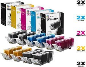 LD Compatible Ink Cartridge Replacements for Canon PGI-225 & CLI-226 (2 Pigment Black, 2 Dye Black, 2 Cyan, 2 Magenta, 2 Yellow, 10-Pack) Compatible with Pixma iP4820 iP4920 MG5120 MG5320 MG8 and more