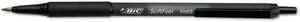 BIC Soft Feel Ballpoint Retractable Pen, 1 mm, Black/Blue, 36/Pk