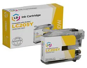 LD © Compatible Replacement for Brother LC205Y Extra High Yield Yellow Inkjet Cartridge for use in Brother MFC J4320DW, J4420DW, J4620DW, J5520DW, J5620DW, and J5720DW Printers LD © Compatible Replacement for Brother LC205Y Extra High Yield Yellow Inkjet Cartridge for use in Brother MFC J4320DW, J4420DW, J4620DW, J5520DW, J5620DW, and J5720DW Printers