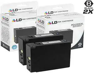 LD Compatible Ink Cartridge Replacement for Canon PGI-2200XL 9255B001 High Yield (Black, 2-Pack) Compatible with Canon MAXIFY MB5320 MB5020 iB4020 iB4120 MB5420 MB5120