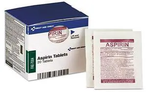 First Aid Only Smartcompliance Aspirin Refill, 2/Packet, 10 Packet/Box FAE7004