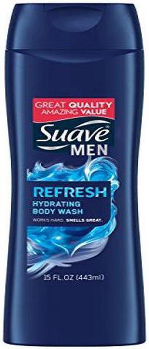 Suave Men Body Wash Refreshing Revitalizing Cool - 12 oz Body Wash