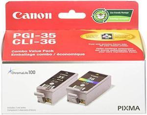 Canon PGI-35/CLI-36 Ink Cartridge - Black, Color