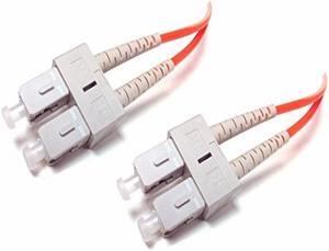 BattleBorn SC-SC Fiber Optic Patch Cable Cord 1 Meter 3 Foot Duplex Multimode 62.5 / 125 micron