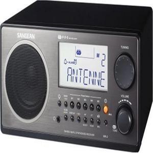 sangean wr2bk fmrbds am wooden cabinet digital tuning radio black