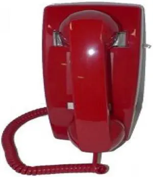Cortelco 255447-vba-ndl Wall No Dial Red (itt-2554ndl-rd) -