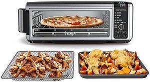 Ninja Foodi Digital, Toaster, Air Fryer, with Flip-Away for Storage Multi-Purpose Counter-top Convection Oven (SP101), 19.7" W x 7.5"H x 15.1"D, Stainless Steel/Black