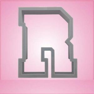 Varsity Letter R Cookie Cutter 3 Inch (Plastic)