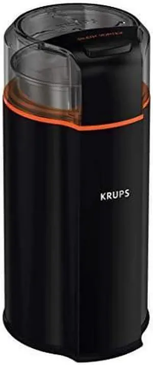 Krups GX332850 Silent Vortex Electric Grinder for Spice,Dry Herbs and Coffee, 12-Cups, Black