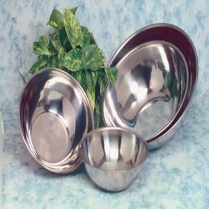 Vollrath 47949 Bright Mirror Finish S/S 20-Quart Economy Stainless Steel Mixing Bowl, silver