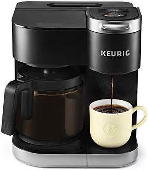 Keurig K-Duo Coffee Maker, Single Serve and 12-Cup Carafe Drip Coffee Brewer, Compatible with K-Cup Pods and Ground Coffee, Black