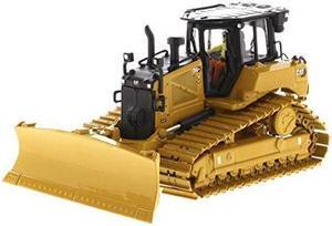 Diecast Masters CAT Caterpillar D6 XE LGP Track Type Tractor Dozer with VPAT Blade and Operator High Line Series 1/50 Diecast Model 85554
