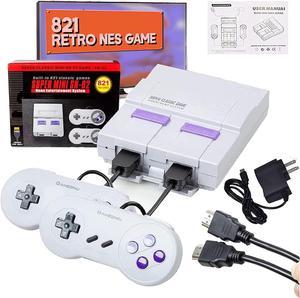 Hydra 4K HDMI TV SNES Game console ,Super Classic Mini HD-OUT TV SNES Game console SN-02 bulit-in 821 Games Console 8 bit Games Home Entertainment System Easy Game