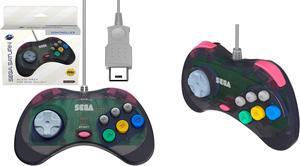 Retro-Bit Official Sega Saturn Controller Pad for Sega Saturn - Original Port - Slate Grey
