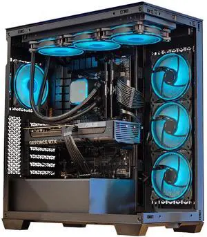 NOX Gaming QUASAR Gaming PC (AMD RYZEN 7 7800X3D  NVIDIA GeForce RTX 5070 12GB  32GB DDR5 CL30 6000MHz  1TB NVMe PCIe 4.0 SSD - 850W 80+Gold ATX 3.1)