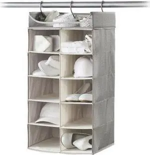 Neatfreak - 2X5 Hanging Organizer with Top Shelf - Gray Neatfreak - 2X5 Hanging Organizer with Top Shelf - Gray