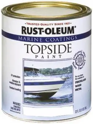 RUST-OLEUM 206999 Topside Paint,White,Alkyd