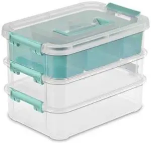 14138606 Stack & Carry 3-Layer Handle Box With Tray - Quantity 1