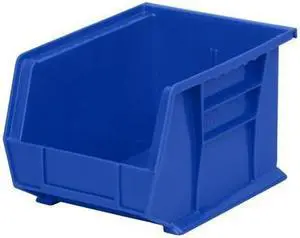 AKRO-MILS 30239BLUE Hang & Stack Storage Bin, Plastic, Blue, 7 in H, 8 1/4 in AKRO-MILS 30239BLUE Hang & Stack Storage Bin, Plastic, Blue, 7 in H, 8 1/4 in