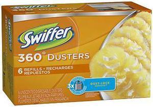 Swiffer 360 Dusters Refill Dust Lock Fiber Yellow 6/Box 21620BX