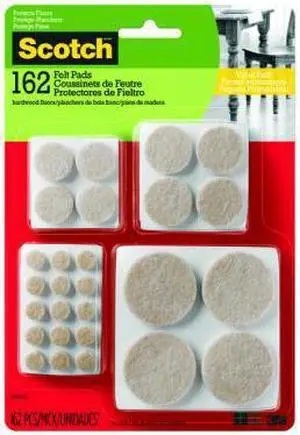 SP845-NA Felt Pads, Adhesive, Beige, Assorted, 162-Ct. - Quantity 1 SP845-NA Felt Pads, Adhesive, Beige, Assorted, 162-Ct. - Quantity 1
