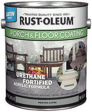 Rust-oleum Satin Urethane Modified Acrylic Floor Coating, Pewter, 1 gal. 320418