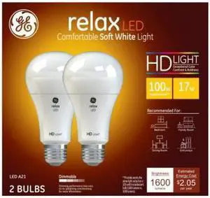G E LIGHTING GE17W WHT A21 Rel Bulb 68409